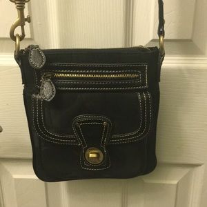 Coach Black and Gold crossbody bag